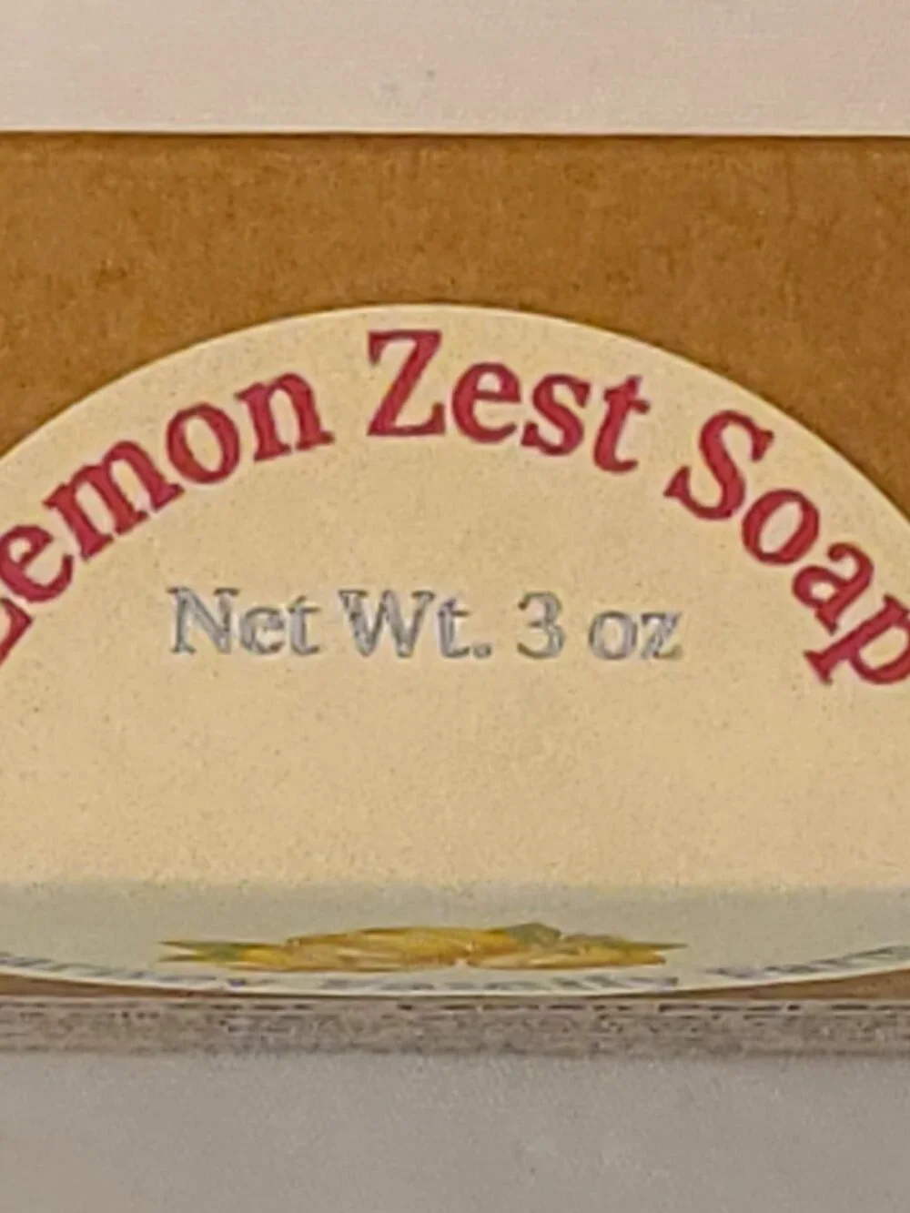 Lemon Zest Botanical Oval Hand Poured Goat Milk Soap Bar